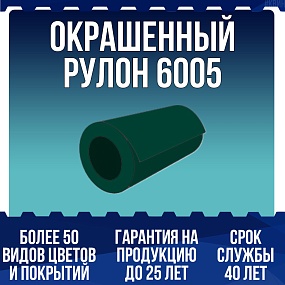 Окрашенный рулон 6005